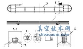 對夾式洗瓶機(jī)的夾持系統(tǒng)示意圖